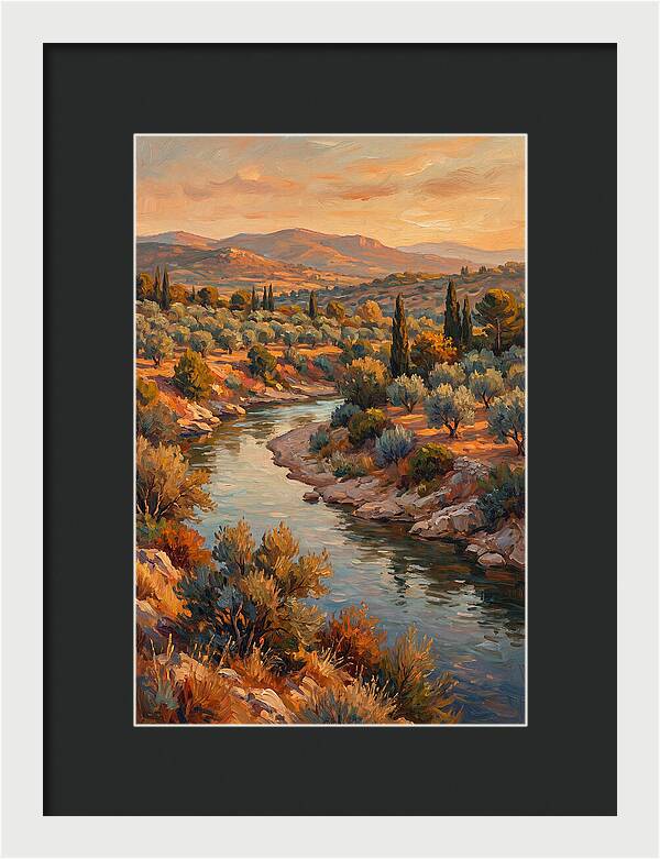 River Bend In The Mediterranean