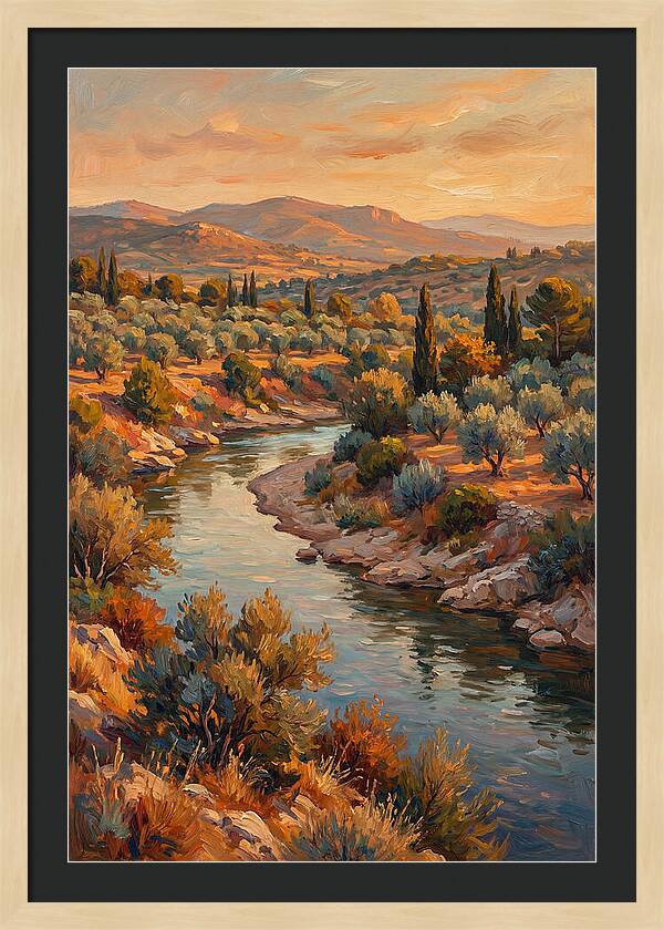 River Bend In The Mediterranean