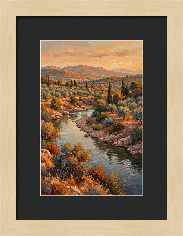 River Bend In The Mediterranean