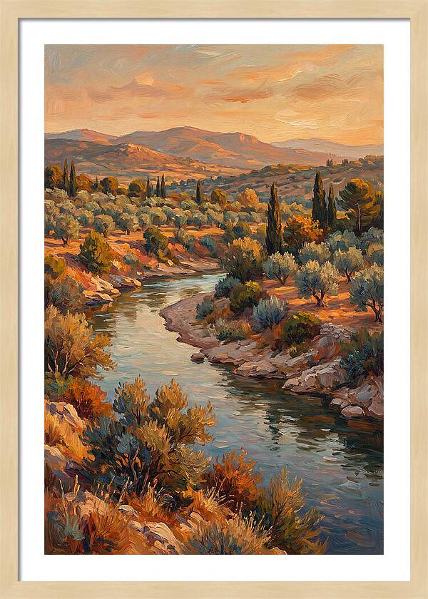 River Bend In The Mediterranean