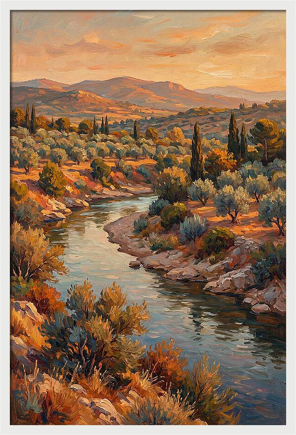 River Bend In The Mediterranean
