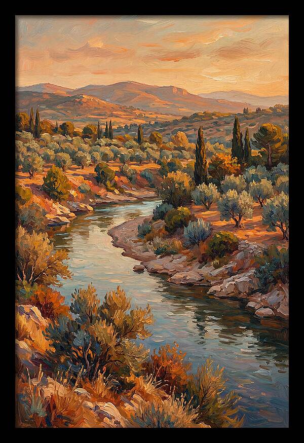 River Bend In The Mediterranean
