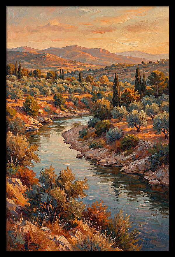River Bend In The Mediterranean
