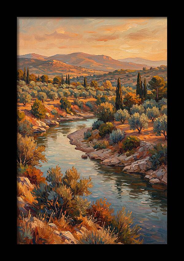 River Bend In The Mediterranean