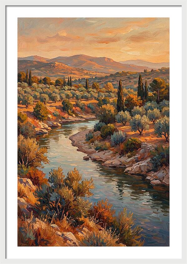 River Bend In The Mediterranean