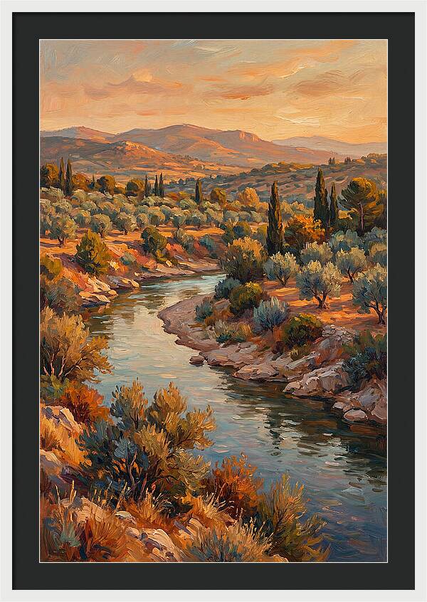 River Bend In The Mediterranean