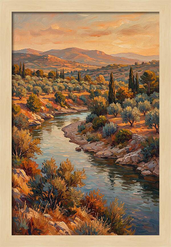River Bend In The Mediterranean