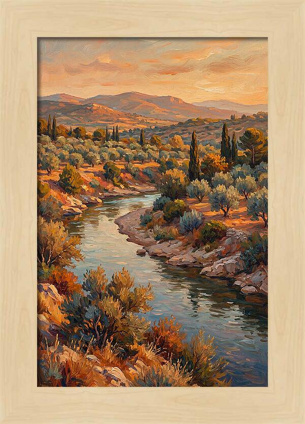 River Bend In The Mediterranean