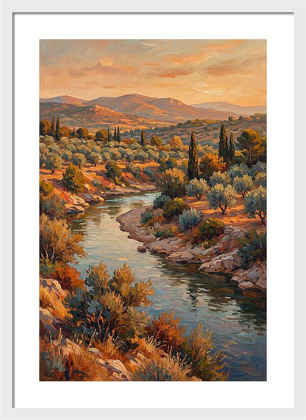 River Bend In The Mediterranean