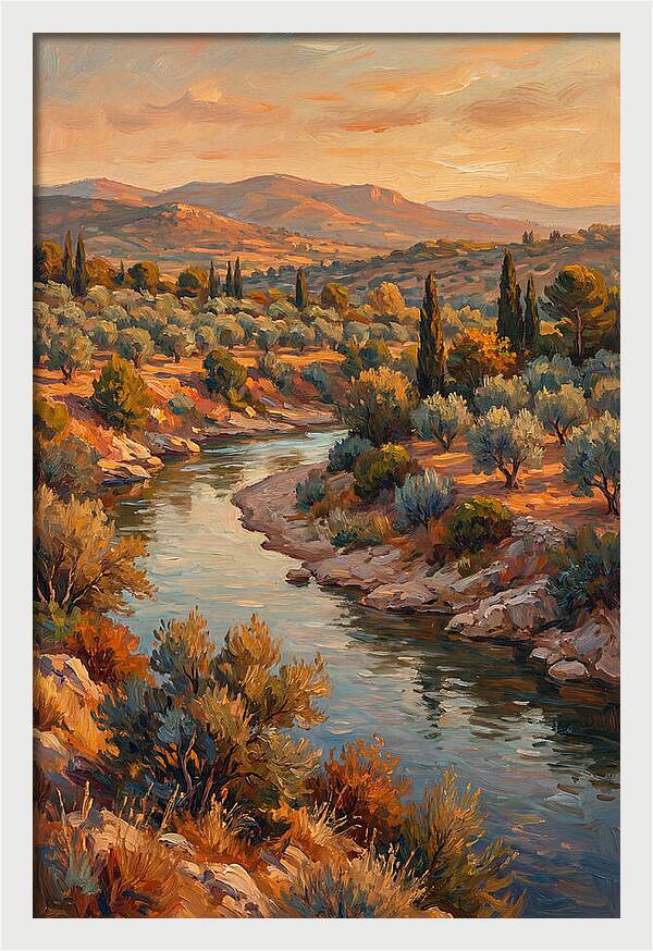 River Bend In The Mediterranean