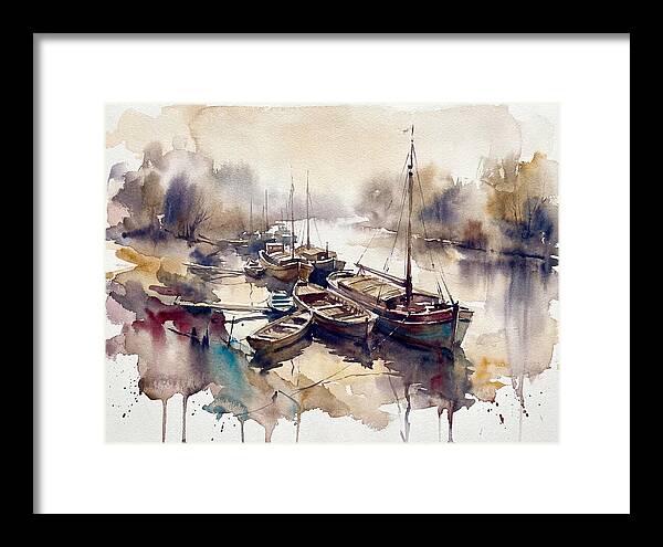 River Boats At Dawn