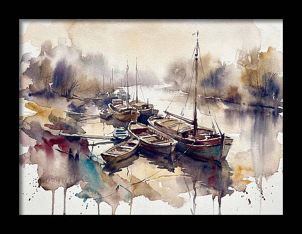 River Boats At Dawn