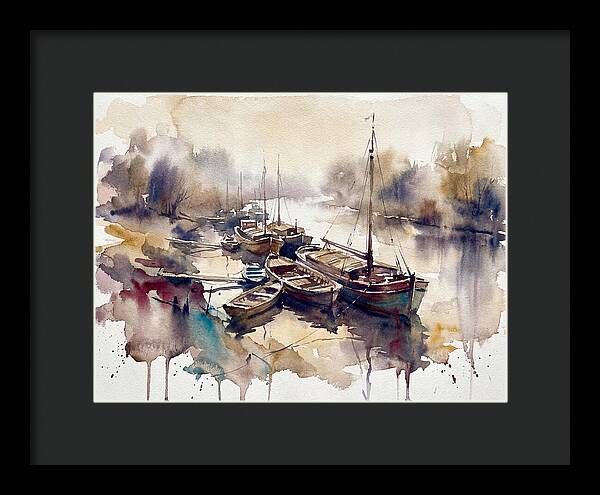 River Boats At Dawn