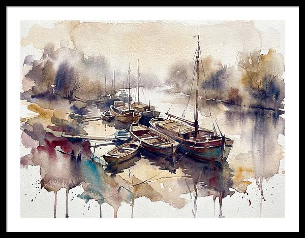 River Boats At Dawn