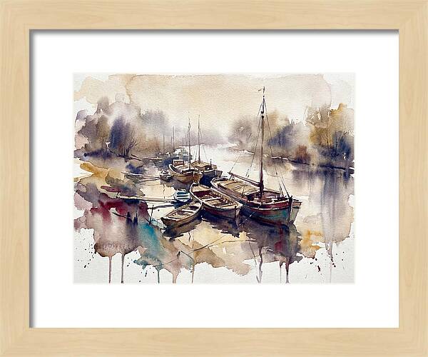 River Boats At Dawn