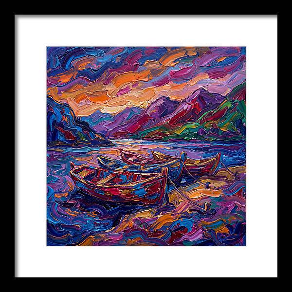 River Boats At Dusk