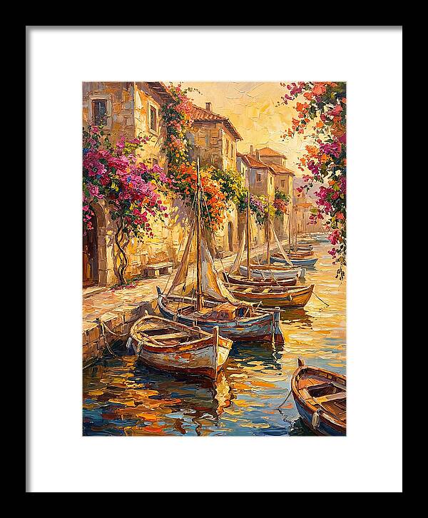 River Boats By The Mediterranean