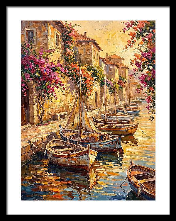 River Boats By The Mediterranean