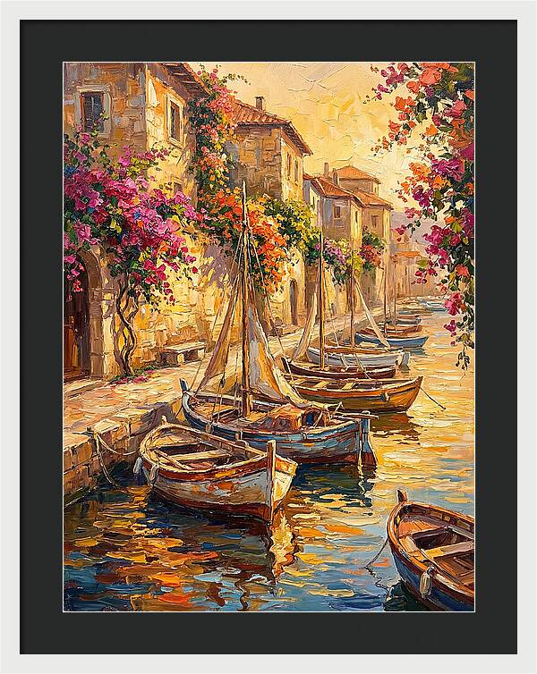 River Boats By The Mediterranean