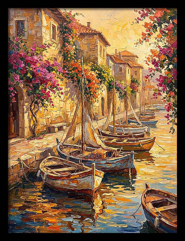River Boats By The Mediterranean