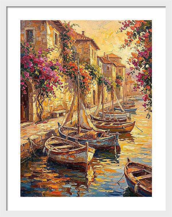 River Boats By The Mediterranean