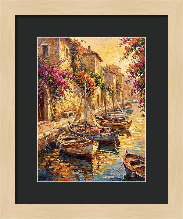River Boats By The Mediterranean