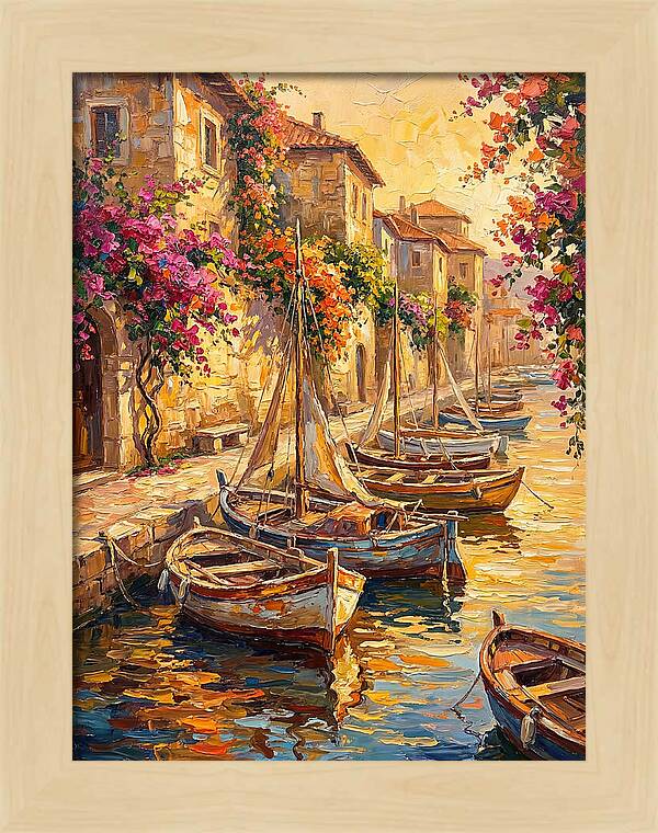 River Boats By The Mediterranean