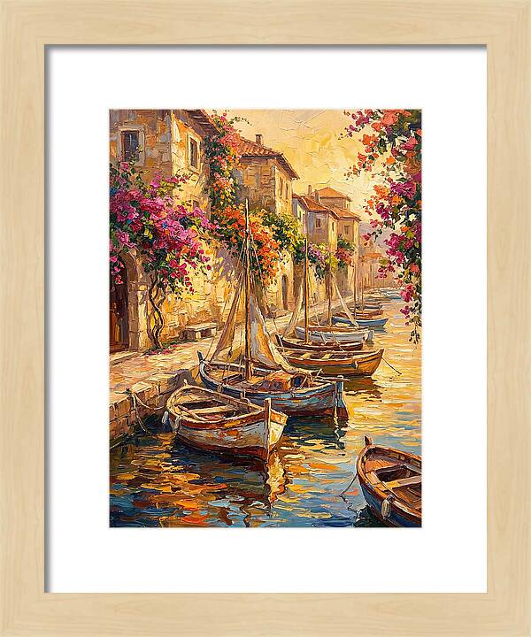 River Boats By The Mediterranean