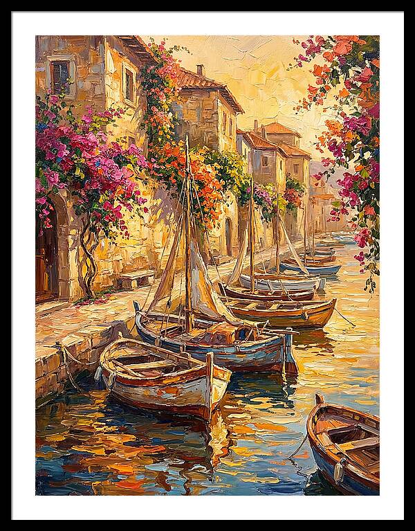 River Boats By The Mediterranean
