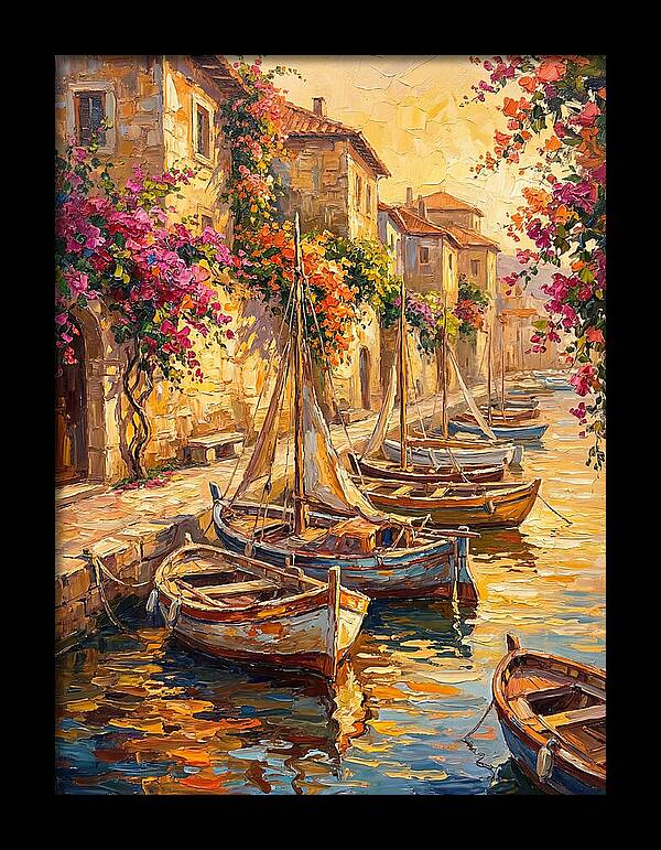 River Boats By The Mediterranean