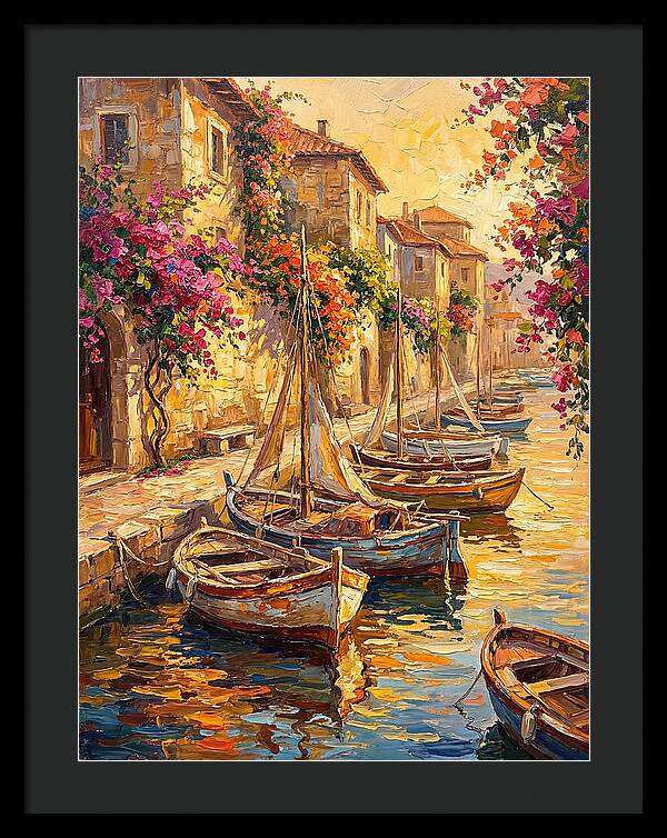 River Boats By The Mediterranean