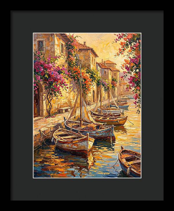River Boats By The Mediterranean