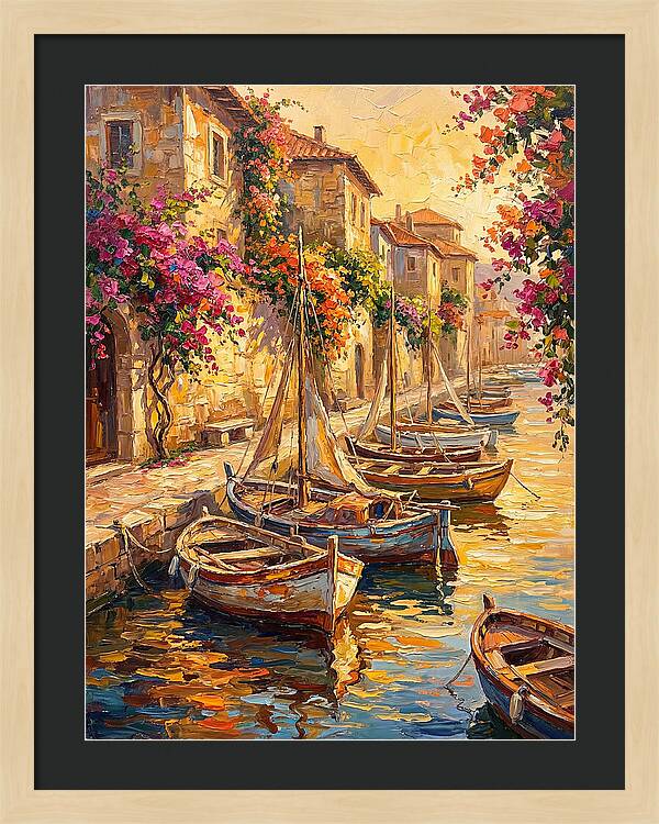 River Boats By The Mediterranean
