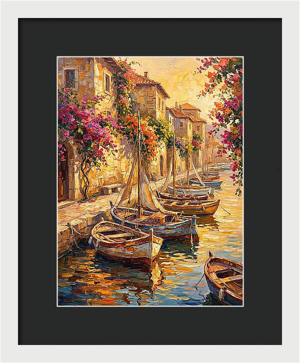 River Boats By The Mediterranean