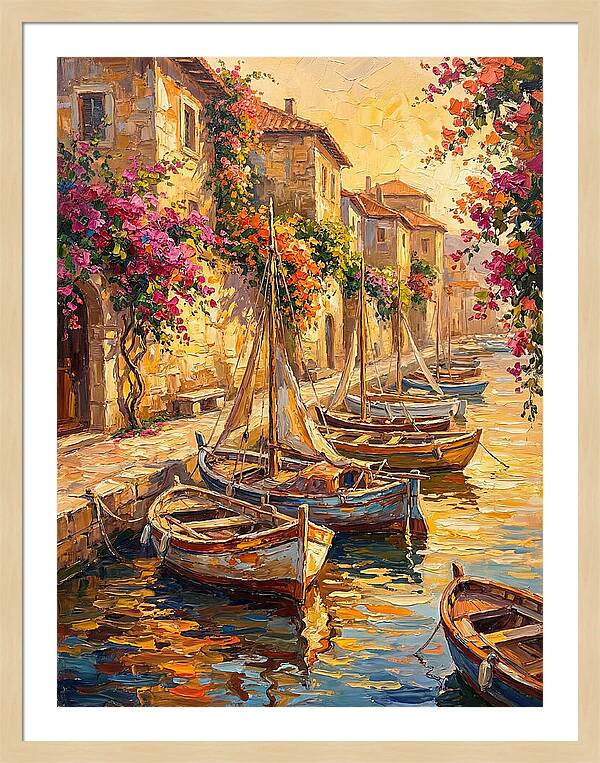River Boats By The Mediterranean