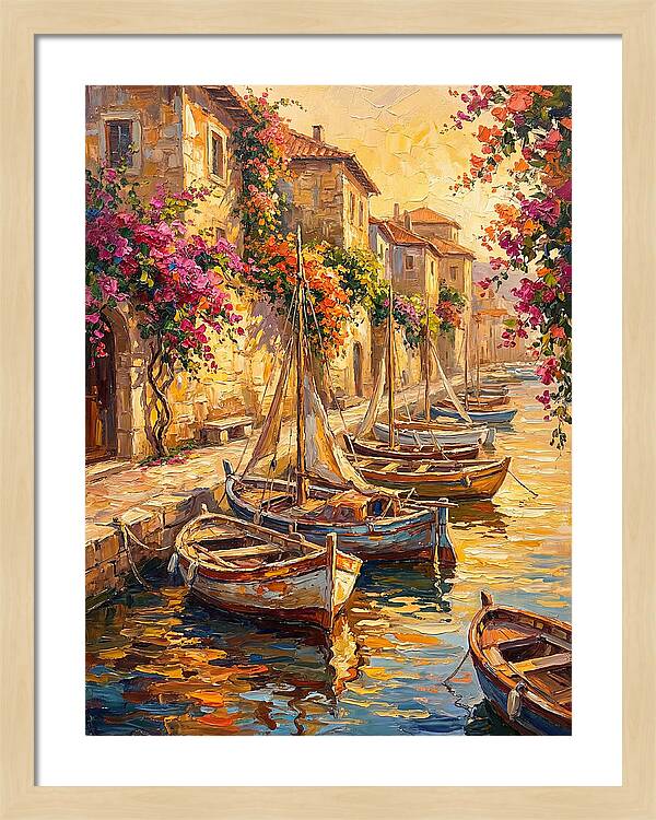 River Boats By The Mediterranean