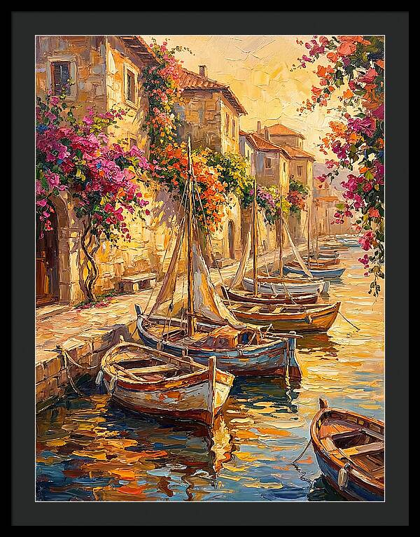 River Boats By The Mediterranean