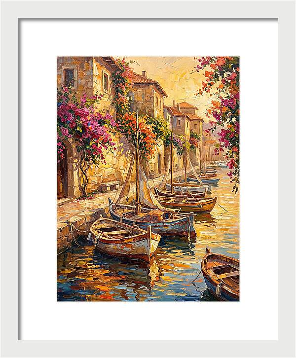 River Boats By The Mediterranean