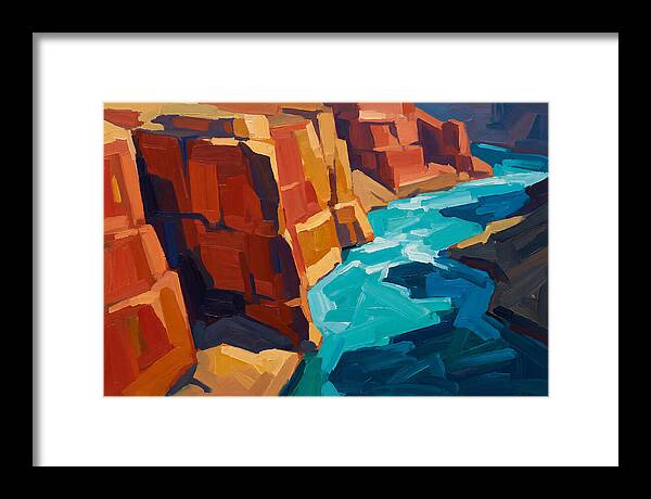 River Gorge With Turquoise Rapids
