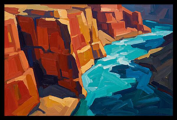River Gorge With Turquoise Rapids