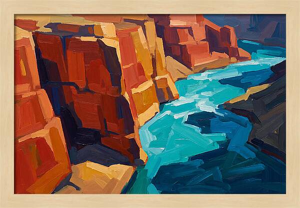 River Gorge With Turquoise Rapids