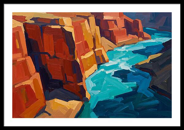 River Gorge With Turquoise Rapids