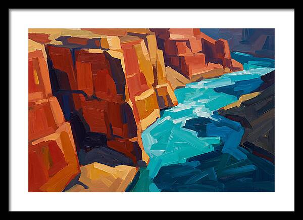 River Gorge With Turquoise Rapids