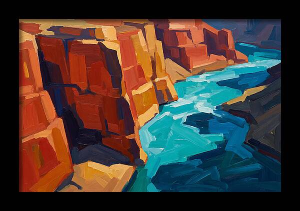 River Gorge With Turquoise Rapids