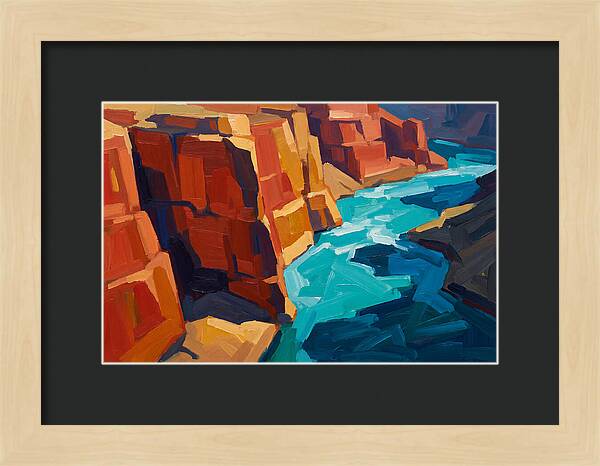River Gorge With Turquoise Rapids