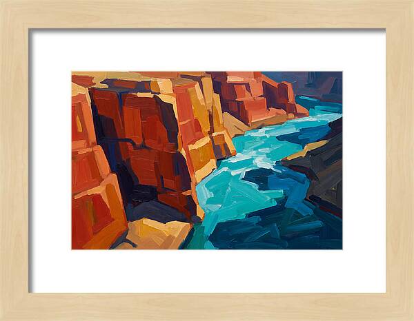 River Gorge With Turquoise Rapids