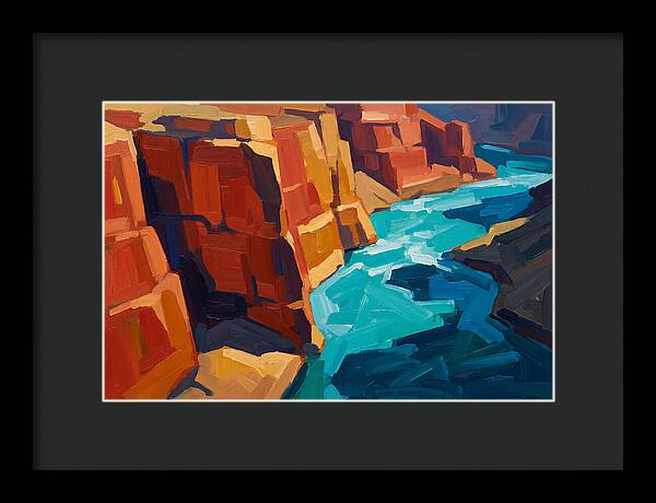 River Gorge With Turquoise Rapids