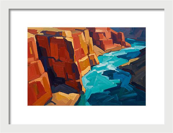 River Gorge With Turquoise Rapids