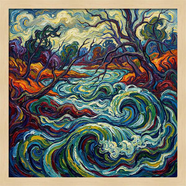 River Landscape Expressionism