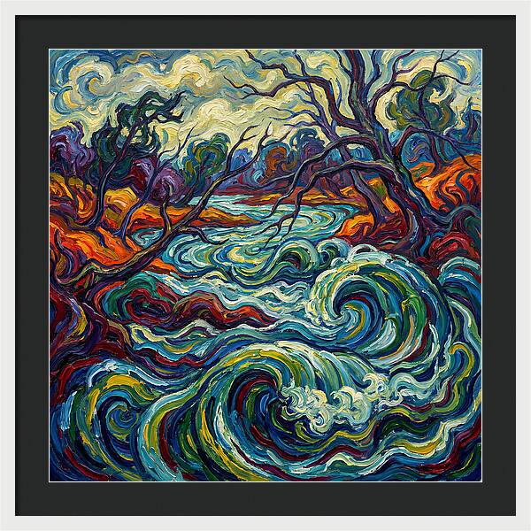 River Landscape Expressionism